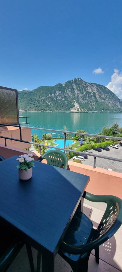 Miralago -Wonderful Lake View Apartment Bissone Exterior photo